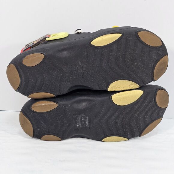 Crocs Classic Allterrain Ikat Sandal Unisex M9 W11 Black Multi Comfort Strap - Picture 4 of 9